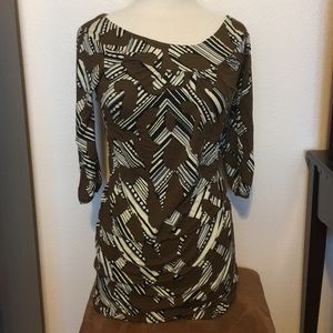 BCBG MAX AZARIA mini dress with long sleeves
